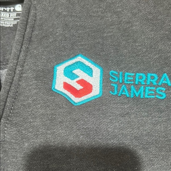 Carhartt Loose Fit Midweight Quarter Zip Mock Neck Sweatshirt - Picture 3 of 11